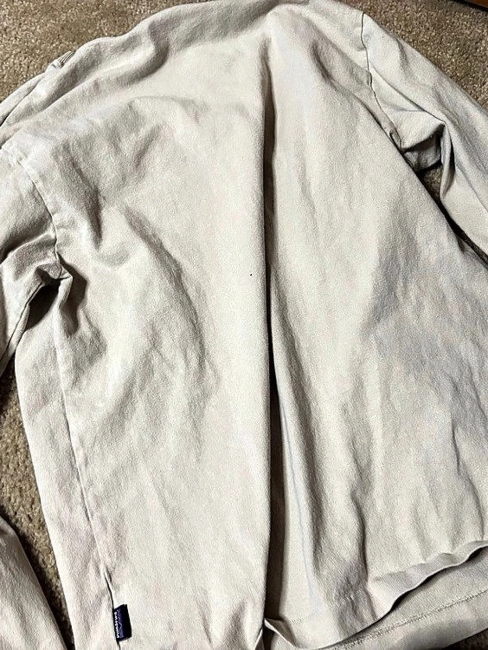 Patagonia Men's Long-Sleeved Work Pocket T-Shirt Tan Medium